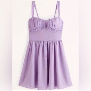 Abercrombie and fitch purple mini dress